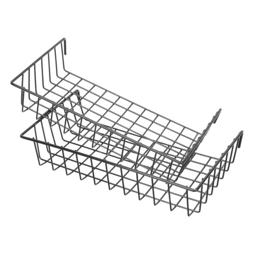 Iron Wall Organizer Baskets Set of 2 Hanging Storage for Home or Office - Picture 7 of 12