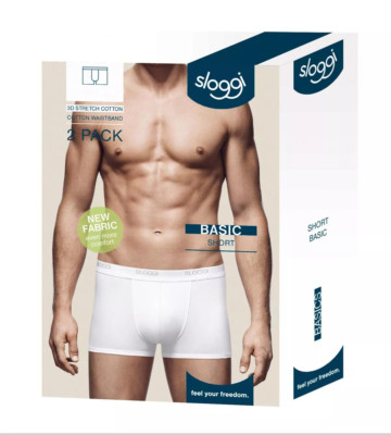 Sloggi Men Basic Boxershorts Doppelpack Gr. 4-8 (X-XXL) Farben *10020415* NEU