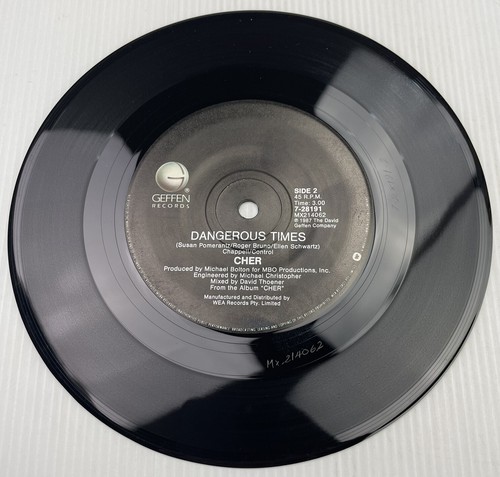 Cher I Found Someone / Dangerous Times Vinyl Record 7” 45 RPM 7-28191 Geffen 87 - Picture 10 of 10