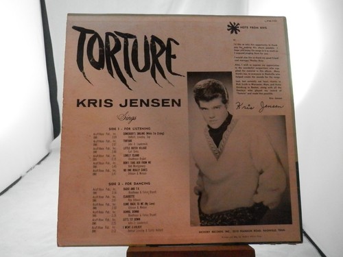 KRIS JENSEN "TORTURE" VG PLAY-GRADED. MONO - Picture 2 of 3