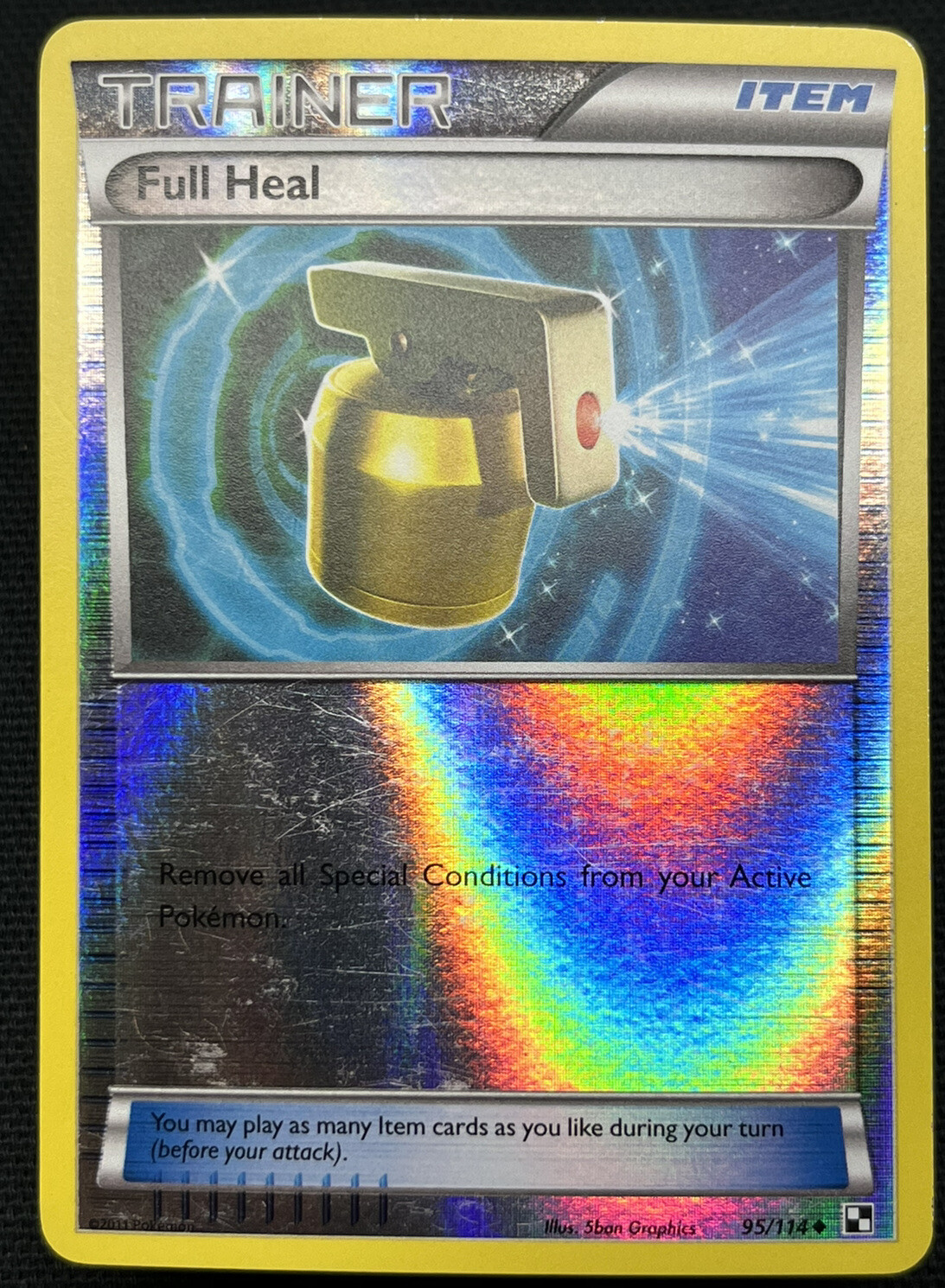 2011 Pokémon TCG Full Heal Black and White 95/114 Reverse Holo Uncommon NM