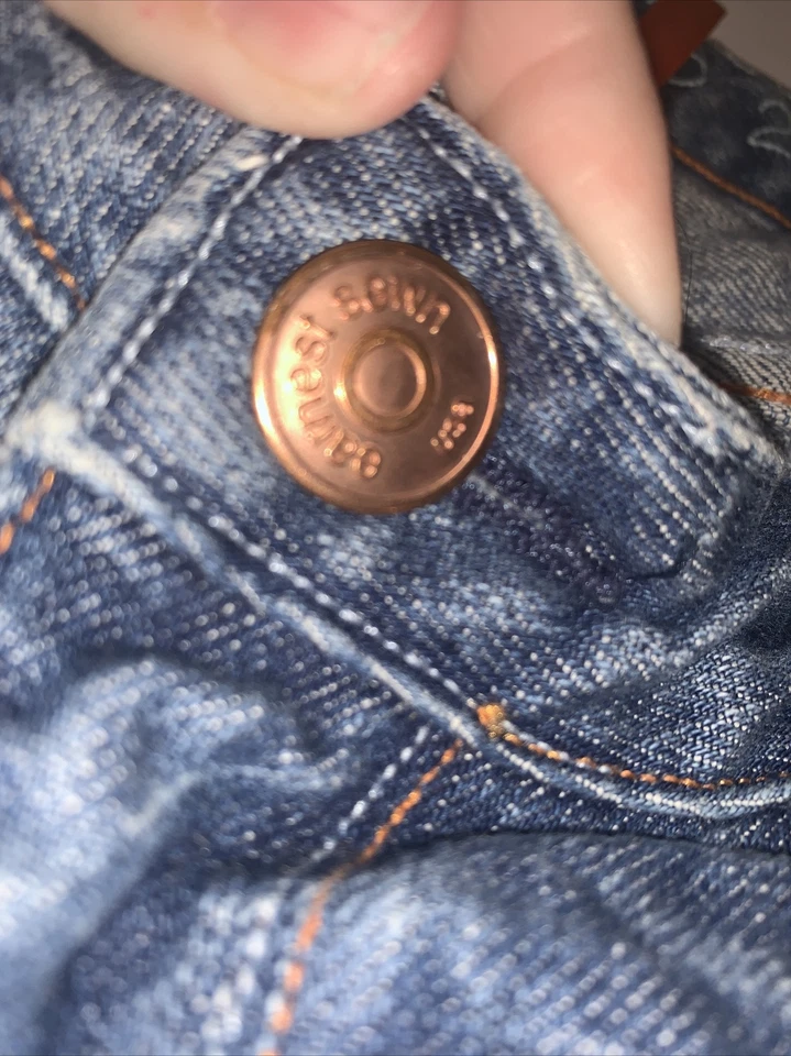 Jeans feminino costurado Earnest Hefner bootcut tamanho 30 azul leite - Imagem 3 de 4