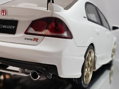NEW 1:18 JDM Mugen Honda Civic Type R FD2 White Resin Model
