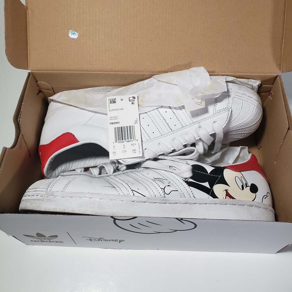 Adidas Disney Mickey Mouse Superstar Cloud White Core Black Adidas Disney Mickey Mouse Superstar Cloud White Core Black