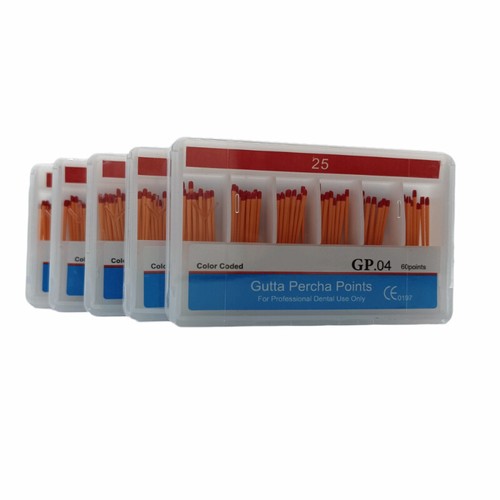 5 Boxes Dental Gutta Percha Points PP 0.04 15-40# For Root Canal Cleaning Tips - Picture 13 of 22