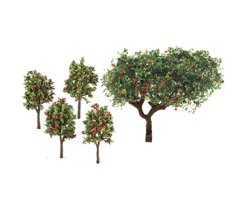 Miniature Realistic Apple Orchard Trees ~ Model & Diorama Foliage & Flowers