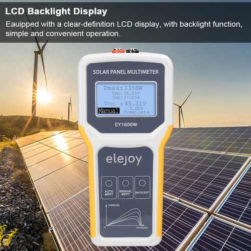Multifunktional EY1600W Solarpanel Tester Photovoltaik Panel Multimeter F6Q6 - Bild 7 von 11