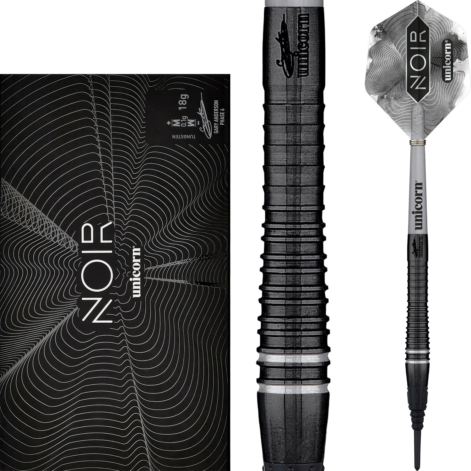 Unicorn - Gary Anderson Phase 6 Noir - Softdart 29790₽