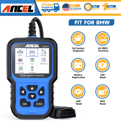 Automotive All System OBD2 Scanner Diagnostic Tool OBD2 Code Reader fit for BMW