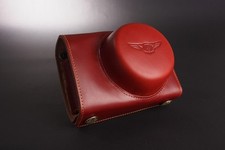 Genuine real Leather Full Camera Case bag Cover for Olympus EPL7 E-PL7 Brown  