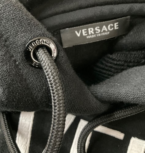 Versace Never Too Much Black Hoodie Women’s Size 42 - Picture 8 of 10