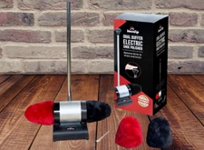 JOUNJIP Electric Shoe Shine Polisher with 100% Natural Lamb Wool Buffers