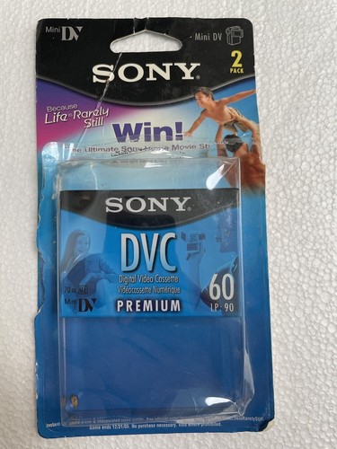 SONY DVC PREMIUM 60 MIN DIGITAL VIDEO CASSETTE TAPE NEW SEALED - Picture 2 of 5
