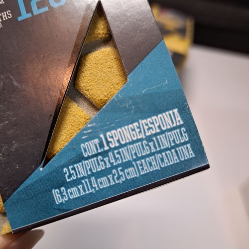 3 esponjas de lijado 3M grado profesional 120 y 220 grano canal de polvo 2,5"x4,5"x1 - Imagen 3 de 4