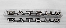 Datsun Roadster 1600 2000 New Pair Genuine Side Front Fender Emblem Badge OEM