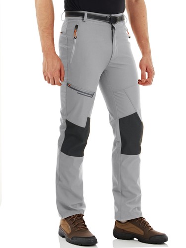 Winter Warm Fleece Pants Men's Hiking Pants Waterproof Windproof Warm Trousers - Picture 35 of 40