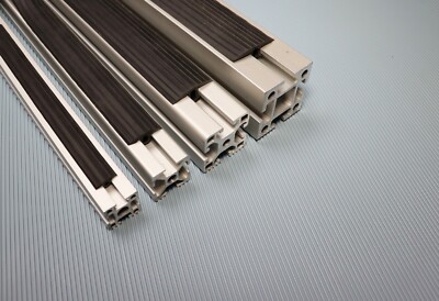 Sourcing Map Aluprofil-Schlitzabdeckung Aus PVC, Schwarz, 6 M Lang, Für 8 Mm Nut (3030/4040 Serie)