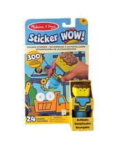 New Melissa Doug On the Go 300 Stickers WOW Stamper Activity Pad 24 Pages