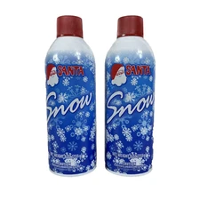 Snow Spray Artificial Frost Crafts Window Decorations Christmas Tree Santa QTY 2
