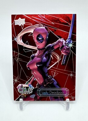 Lady Deadpool 2016 Upper Deck Marvel Gems Ruby Red 62/99 Card #46 SSP Rare PMG
