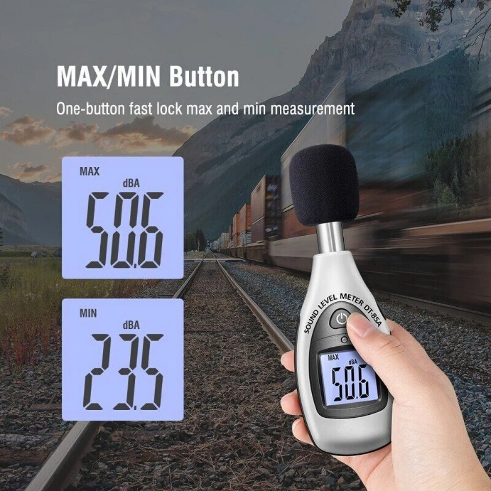 DT-85A 35~140dB Mini Digital Sound Level Meter Noise Meter Decibel Monitor - Image 4 of 4