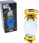 Colorful Pineapple Water Globe Glitter Swirl LED Candle Holder Pedestal Bath ...