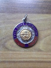 Vintage Silver Plate Enamel Irish Feis Doire Colmcille Derry Medal Watch Fob