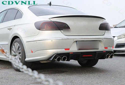 For Volkswagen CC 2012-2017 Matte Silver Exterior Rear Bumper Lip Chin Spoiler - Picture 3 of 7