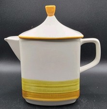 Imperial Stone Hand Painted Underglaze Yellw/Gold 6x6 Tea Pot Japan