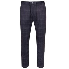 Benvenuto Suit Pants Segesta J Dark Blue Plaid 2746 39360 1254