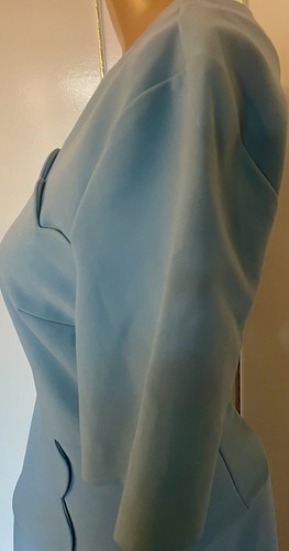 Original Vintage 60er Jahre Babyblau Mod Kleid - Größe 10 - Bild 6 von 9
