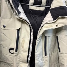 K2 Extreme Men's Ivory Puffer Jacket Size 105 Hood Fur Winter Outdoor
