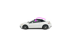 Fits: 2007-2012 MITSI ECLIPSE 2D CONV Front Left Driver Side Door Window Glass