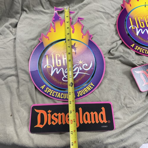 Vtg 1990’s Disneyland Hanging Sign Magic Magic Show A Spectacular Journey 3 Pce - Picture 2 of 7