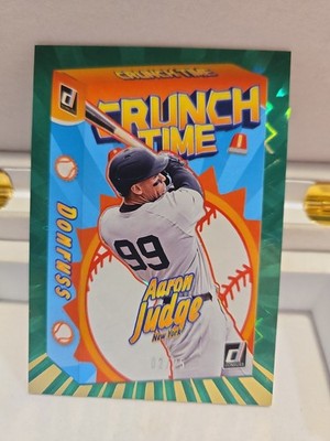 2026 Panini Donruss Baseball Aaron Judge Crunch Time Green Explosion /25 SSP