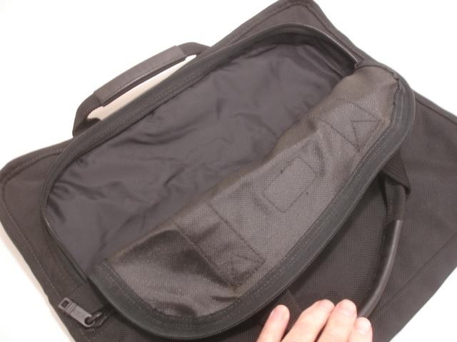 TUMI Alpha Slim Large Screen Laptop Briefcase Ballistic Nylon Double Handles Blk image 7