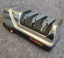 Chef's Choice Chrome EdgeSelect 120 Electric knife Sharpener Diamond Hone Plus