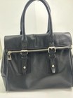 BELSTAFF Dorchester 36 Large Black Leather Purse  2 Handles Tote Handbag — photo 10