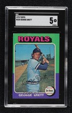1975 Topps George Brett #228 SGC 5 HOF 0q4x