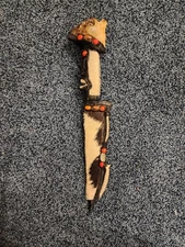 Brazilian Ceremonial Knife - Pirhana Knife - Sacrificial Knife  - Metalcan Knife