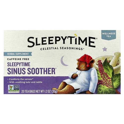 Wellness Tea, Sleepytime Sinus Soother®, Caffeine Free, 20 Tea Bags, 1.2 oz (35