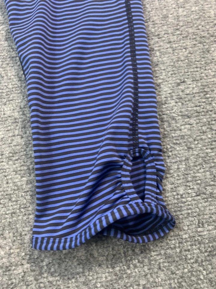 PrAna Leggings Mujer Pequeños Azul Rayas Pierna Cónica Elastizados Ligeros Activos Foto 3 de 4