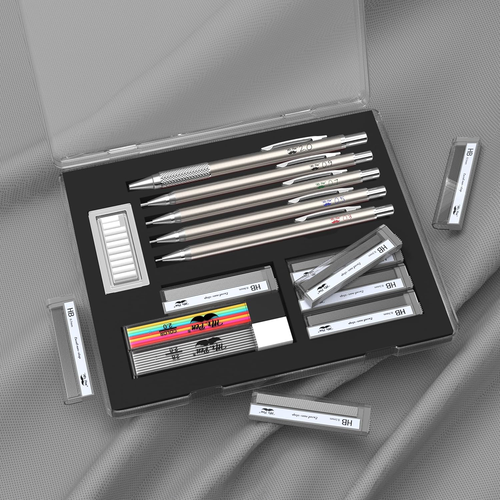 Kunst Druckbleistifte Set Metall Zeichnen Skizzieren Zeichnen Bleistift Künstler Werkzeug - Bild 8 von 12