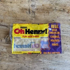 Vintage Oh Henry Candy Bag Junk Food 90s Empty Nestle Foodie Fun Size Bars