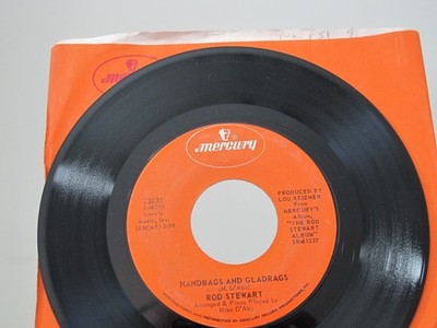 45 RECORD - ROD STEWART - HANDBAGS AND GLADRAGS