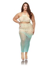 Lapdance Lingerie Green Goddess (2 Piece Set) - Queen Size