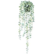 Fake Hanging Plant Eucalyptus Artificial Faux Plants Indoor Small Wall Green