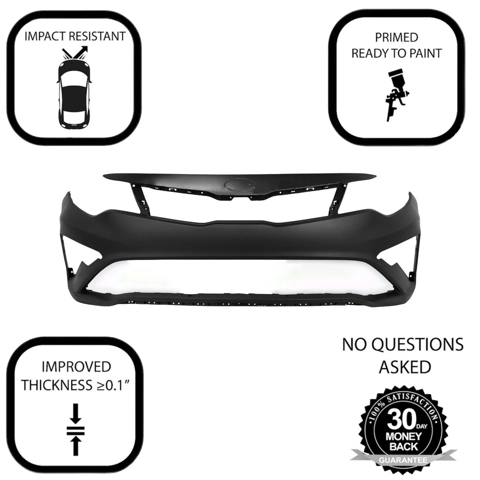 Cubierta de parachoques delantero para Kia Optima EX LX S SX 2019-2020 86511D5500 KI1000205 Foto 3 de 4