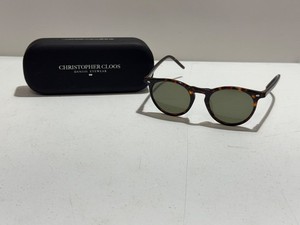 Christopher Cloos Paloma Polarized Sunglasses – Minimalist Round Frame, Matte Black, UV Protection