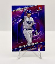 2025 Topps Pristine FREDDIE FREEMAN Purple Refractor PERSEVERANCE Dodgers /99